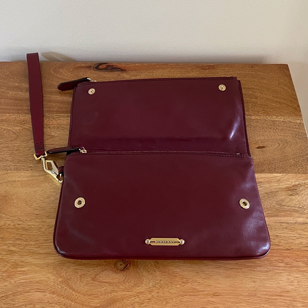 Burberry Deep Burgundy Wristlet - Picture 7 of 14